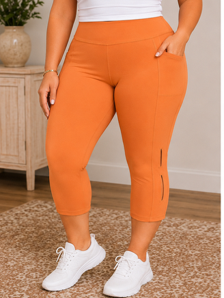 Golden Apricot Active Capris